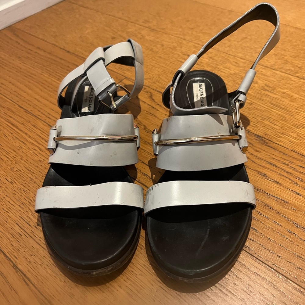 Balenciaga Gray Sandals